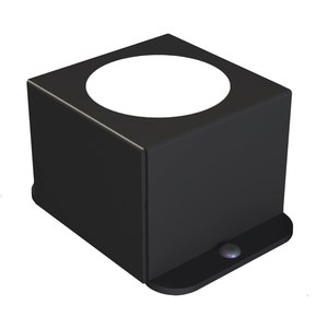 Светодиодный светильник Грильято Домино 50х50 Опал Черный