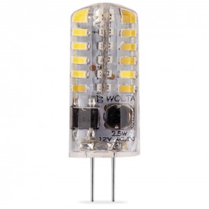 LED лампа G4 12V 25YJC-12-2.5G4 2,5W JC 3000K Теплый свет