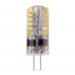 LED лампа G4 220V 25YJC-230-2.5G4 2,5W JC 3000K Теплый свет